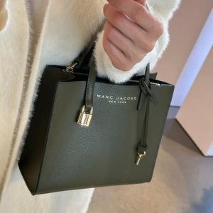 BNWT Marc Jacobs Grind Mini Leather Tote in Beech